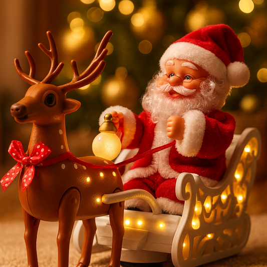 Trineo con Papá Noel a Control Remoto